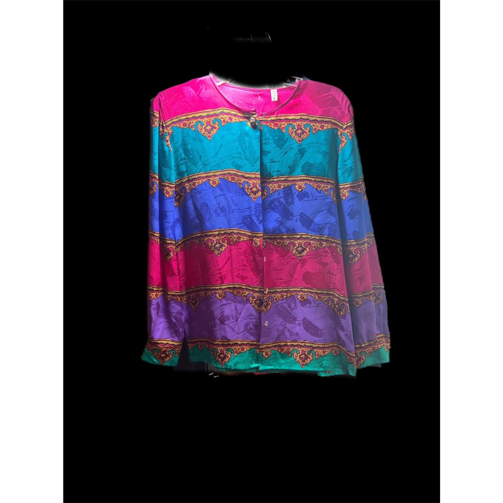 Vintage Multicolored silk top
